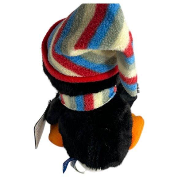 Russ Shining Stars Penguin With Striped Hat & Scarf Stuffed Animal Toy No Code - Picture 4 of 8